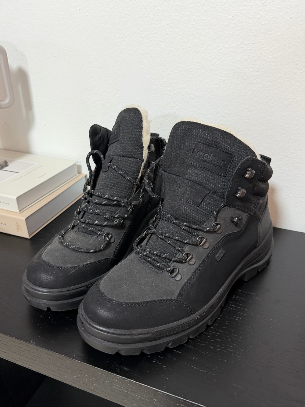 Men’s Black Winter Ankle Boots - Insulated Comfort